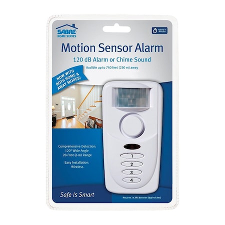 Sabre Sabre White Plastic Motion Sensor Alarm HS-MSA